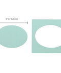 Oval cutout from 3 Inch Oval Easter Egg Lever Action Punch For Paper Crafting And Scrapbooking Dope Easy To Use Compact Craft Punch For Cards