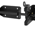 Heavy Duty Gate Latch 8 Pack Self Locking Cable Pull Fence Locks For Wood Or Steel Doors Rock Solid Gravity design in black metal finish.