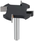 CNC Spoilboard Surfacing Router Bit With 1/4 Inch Shank, Extra Large 1-1/2 Inch Cutting Diameter, carbide tipped, PTFE coated