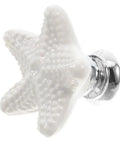 White Ceramic Star Drawer Knob Small Cabinet Pull Handle For Wardrobe Jewelry Box And Closet Doors Vintage Style Hardware
