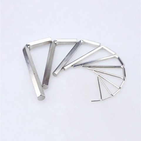 Super Cool 10 Pack L Shape Hex Wrench Set With Steel Hexagon Keys In Sizes Ranging From 1.5mm Up To 6mm For Quick Home Repair And Furniture Assembly Jobs Where Portability Is King, steel metric hex keys fanned out