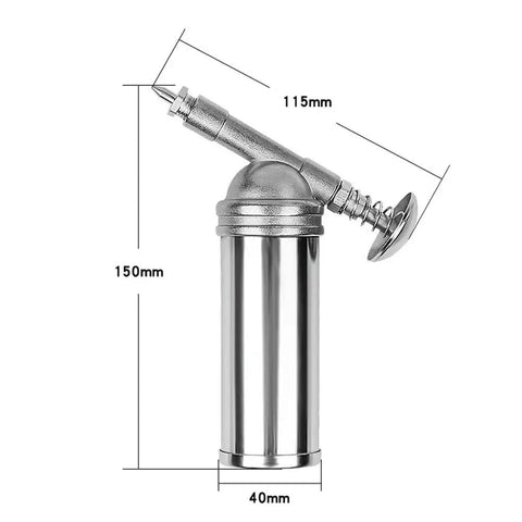 Lightweight 80cc Manual Grease Gun Handheld High Pressure Filler For Auto And Excavator Maintenance with measurements
