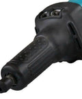 Close-up of Rugged 3.5 Amp 1/4 Inch Die Grinder, 25000 RPM Bad Job Whacker with textured grip and exhaust vents.