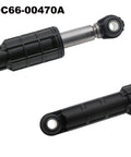 Close view of black shock absorber DC66-00470A from Pack Of 4 Washer Shock Absorbers For Samsung Washers To Stop The Shake Front Black