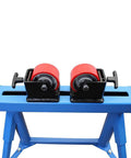 Heavy Duty Pipe Roller Welding Positioner Workstand Handles Up To 1100 Lb Steel Tubing Half To Thirty Six Inches, top view of rotating rollers.
