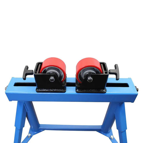 Heavy Duty Pipe Roller Welding Positioner Workstand Handles Up To 1100 Lb Steel Tubing Half To Thirty Six Inches, top view of rotating rollers.