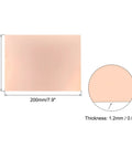 Fr4 Single-Sided Copper Clad PCB Prototyping Board Pack of Four 200 X 150 X 1.2mm shown with size and thickness details