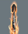 Impaktor bit engulfed in flames from Bit-Check 30 Impaktor 1 30-Piece Bit Set for Impact Drivers With Upright Stand Tough Impaktor Technology