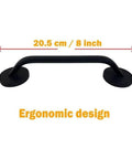 Sleek Aluminum Fridge Door Handle With Self Adhesive Mount No Drill Needed For Easy Kitchen Appliance Upgrade And Rental Friendly Installation, 8 inch ergonomic design
