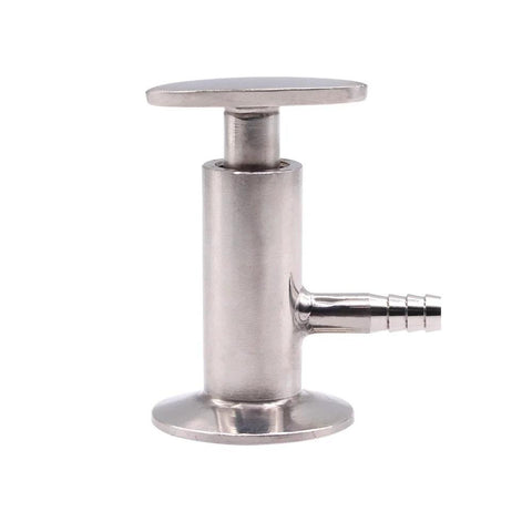 DERNORD sanitary sample valve, elliptic handle, 1.5 in tri-clamp ferrule, 50.5 mm OD stainless steel