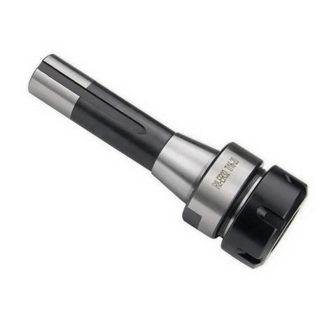 Heavy Duty R8 ER Collet Chuck With Comfort Grip Handle For Milling Machine Lathe Precision Tool Holder view with steel and black finish.