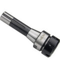 Top Tier R8 ER Collet Chuck Handle Kit With Secure Grip And Durability For Milling Lathe CNC Machining Jobs Featuring High Precision Taper Shank, view of the tool's tapered shank.