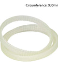 930 Mm Mini Lathe Belt For Power Lathes, Quick Swap Replacement, 3 Concave 4 Convex PJ Pattern, Durable Polyurethane Drive Belt