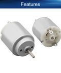 Dual Pack DC Motors 1.5-6V 5000-20000 RPM Micro Motors with round shafts for RC boats, planes, drones, and DIY hobby projects.