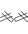 12 Inch Rear Axle U Bolts Kit For 1999 2010 1500 Dodge Ram, black powder coated steel leaf spring clamps shown on white