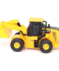 1:64 Scale RC Cat 950M Wheel Loader Toy Truck - Battery Powered, Plastic Construction, Realistic Yellow Beefy Mini Rig For Collectors And Kids, Model 26003