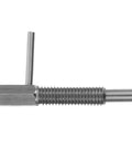 Heavy Duty Retractable Stainless Steel Plunger Pin With Spring Loaded Handle Knob For Drop Dead Solid Cabinet Security Quick Snap Toolbox Latch And Drawers side view of plunger pin showing hex head and spring design