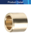 One Piece Copper Alloy Sleeve Bearing Five Eighths By Seven Eighths By One Three Quarters Inches close-up view of rugged copper bushing