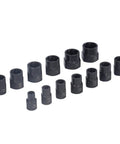 Heavy Duty 13 Piece Impact Nut And Bolt Removal Set Made From Tough Chrome Moly Steel To Pull Out Rusted, Damaged, Or Stripped Fasteners Quickly With Metric Sae Sizes Plus Storage Case For Garage Pros, 13-piece Cr-Mo sockets