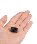 6.35mm Bore 12T Mod 1 Pinion Gear For RC Car Differential Made From 15 Steel With Black Oxide Finish held in hand