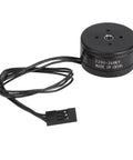 260KV Brushless Motor For 808 Camera Gimbal RC Drones, black circular motor with attached cables, 2204 size, Made in China.