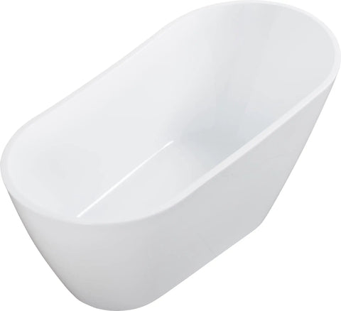 Heavy Duty Acrylic Bathtub Drain Kit With Overflow Featuring Corrosion Resistant Piping And Leakproof Design Built Tough For No Fuss Bathroom Upgrades And Smooth Reliable Everyday Performance showing a sleek white acrylic bathtub.