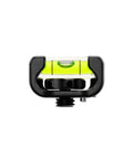 Low Profile Camera Bubble Level For Cages Rigs And Tripods With Anti Twist Pin And One Quarter Twenty Or Three Eighths Sixteen Mount