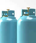 Sky blue aluminum pneumatic manifold and tanks, two way five port aluminum pneumatic manifold block splitter inline fittings easy install