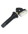 Straight Plug And Play Tpms Tire Pressure Monitoring Sensor 13506028 13598773 for Buick Cadillac and Chevy. Black plastic design.