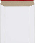 6x8 Inch Ultra Thick 450GSM Stay Flat Cardboard Mailers, 100 Pack White Shipping Envelopes with peel and seal closure