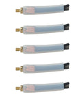 Five Pack M6 Welding Brushes For Seam Bead Cleaning And Joint Prep With Tough As Nails Carbon Fiber Conductive Brush Heads And Silicone Sleeve