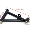 Front view of Front Suspension Swingarm Assembly For DIY Parts Buggy Electric ATV Go Kart Bike US Stock Heavy Duty Front End Kit.