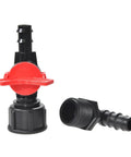 Durable 16mm And One Half Inch Garden Hose Splitter Tee Reducer Barb Connector With Tap Valve Three Way Fitting For Drip Irrigation System Ideal For Garden Mains And Lawn Care Outdoor Use Easy Install, black plastic hose fittings