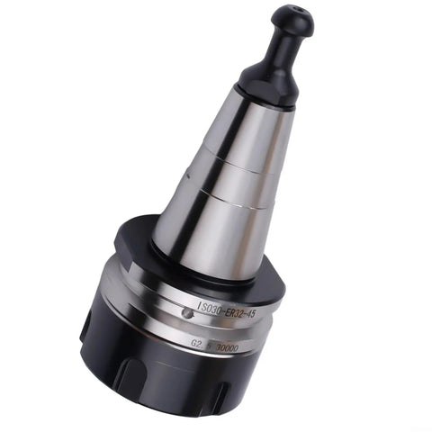 Heavy Duty Er32 Balance Collet Chuck Crafted From Top Shelf Stainless Steel Cnc Milling Tool Holder With 45L Pull Stud For High Speed Spindles Up to 30000Rpm, ISO30 mount.