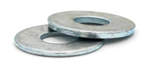 Heavy Duty Zinc Plated Flat Washers Two Point Five Inch Inner Diameter Steel Hardware For Bolt Support And Load Spread With Rock Solid No Sweat Grip In A Massive Two Hundred Fifty Piece Bulk Pack