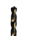 Twist drill bit, M42 8% cobalt coating, front view