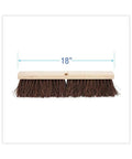 Top Shelf Floor Brush Head Replacement Featuring A Solid Hardwood Base And 18 Inch Wide Natural Palmyra Fiber Bristles for smooth cleaning.