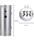 Dryer Heating Element Kit With Thermostat And Thermal Limiter Replacement Parts For Frigidaire And Electrolux Dryers, dimensions shown.