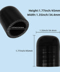 Heavy Duty Silicone Coolant Cap Kit With Clamp For Vacuum Heater Port 25mm ID 33mm OD 42mm Long 30mm Depth