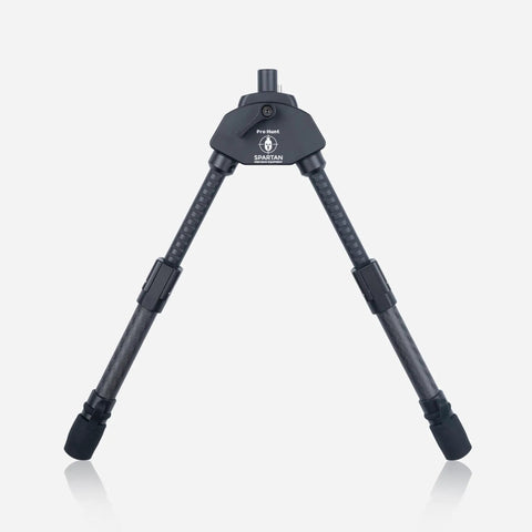 Pro Hunter Tac Bipod For Precision Rifles, Adjustable Reach 8.9 To 12.2 Inches, carbon fiber material front view