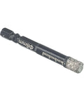 Diamond dry drill bit Ø8mm with diamond-coated tip for ceramic tile and marble.