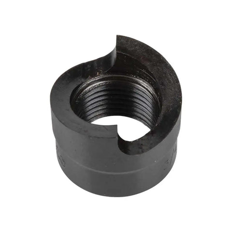 Optimized Knockout Punch Set For Ten Gauge Mild Steel With Three Quarters Inch Die Makes Wrenching A Breeze, black finish die