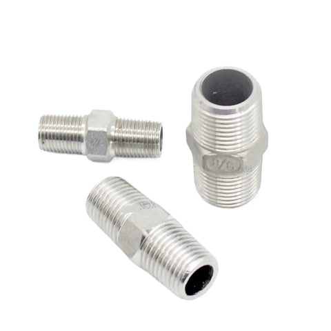 Stainless Steel One And One Quarter Inch Male Threaded Hex Nipple SS304 Pipe Fitting For Brew Kit And Home Piping System Connector Coupler Adapter