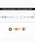 Pro Grade Hydraulic Brake Hose Fittings Feature Copper Olive Head Connectors For Tech3 V4 E4 X2 Supermoto Bike, brass adapters