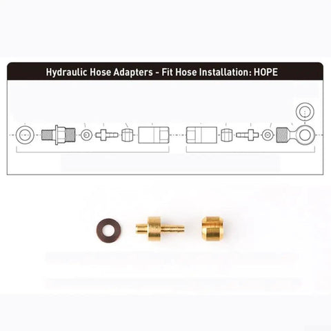 Pro Grade Hydraulic Brake Hose Fittings Feature Copper Olive Head Connectors For Tech3 V4 E4 X2 Supermoto Bike, brass adapters