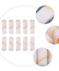 48 Piece Paint Roller Cover Set Big Time Coverage Easy Clean Up Haul Hassle Free Touch Up Painting Supplies For Pipes Walls And Ceilings Lightweight Durable Home Gear, assorted roller covers in white and yellow.