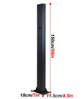 EV Charging Station Floor Stand Heavy Duty Pillar With Reinforced Base And Hidden Wiring Holes, Medium Size, Side View