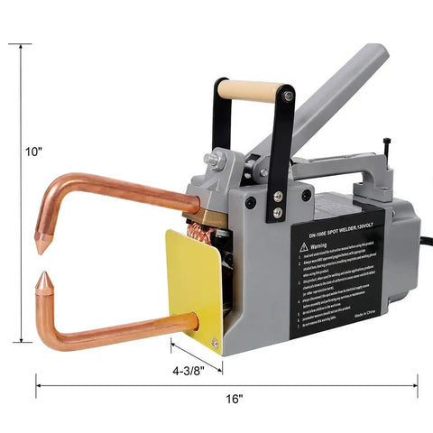 Portable Steel Sheet Metal Spot Welder Handheld Welding Tool With Copper Tips, Heavy Duty Iron Weld Up To One Eighth Inch Thick