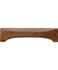 Walnut Wood Finger Pull Handles For Drawers 3.8 Inch Hole Distance Solid Drawer Pulls Set Of 4 Natural Walnut Material