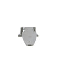 Front view of 1-5-8 Inch Offset Satin Stainless Steel Heavy Duty Walk-In Cooler Door Hinge for marine environments.